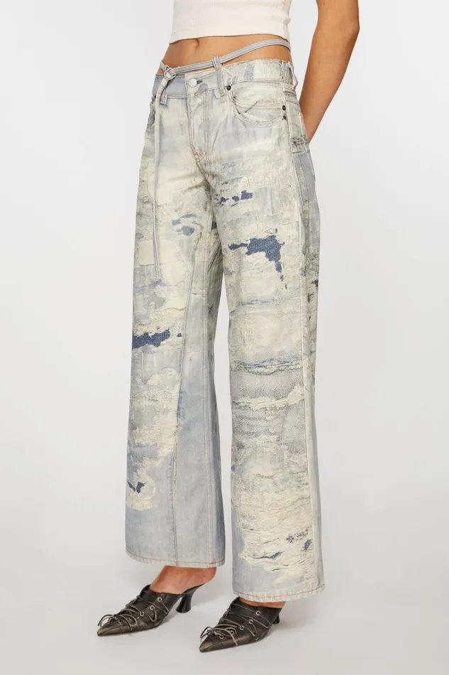 Acne Studios Regular Fit Trousers 8211 2004 Light Blue Woman Jeans