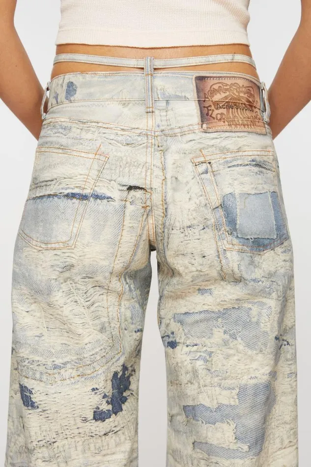 Acne Studios Regular Fit Trousers 8211 2004 Light Blue Woman Jeans