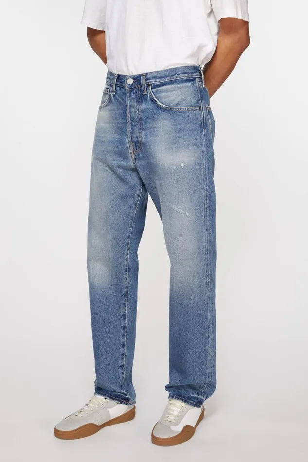 Acne Studios Relaxed Fit Jeans 8211 2003 Mid Blue Man Jeans