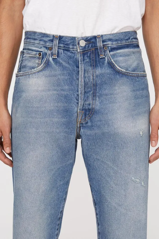 Acne Studios Relaxed Fit Jeans 8211 2003 Mid Blue Man Jeans