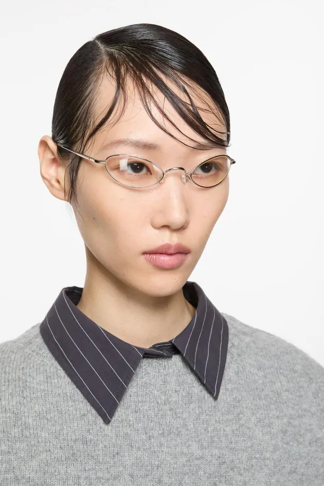 Acne Studios Steel Sunglasses Transparentsilver Man Eyewear