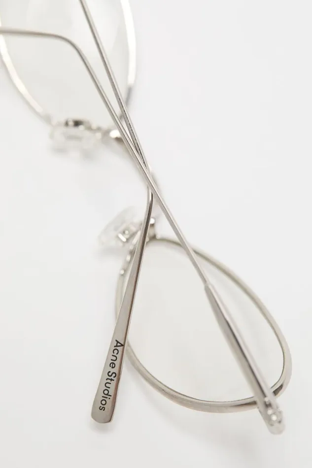 Acne Studios Steel Sunglasses Transparentsilver Man Eyewear