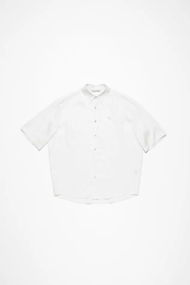 Acne Studios Stripe Buttonup Shirt White Man Shirts