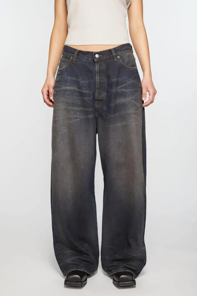 Acne Studios Super Baggy Fit Jeans 8211 2023F Dark Blue Woman Jeans
