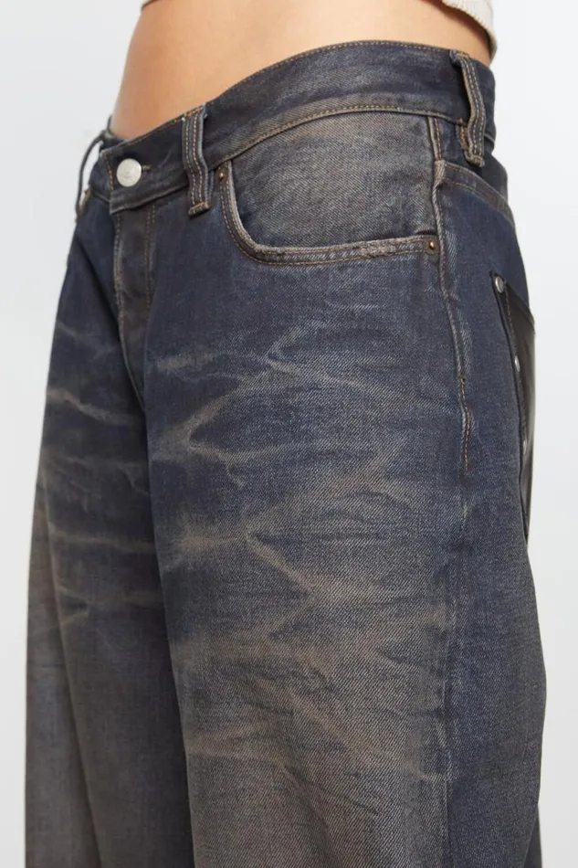 Acne Studios Super Baggy Fit Jeans 8211 2023F Dark Blue Woman Jeans
