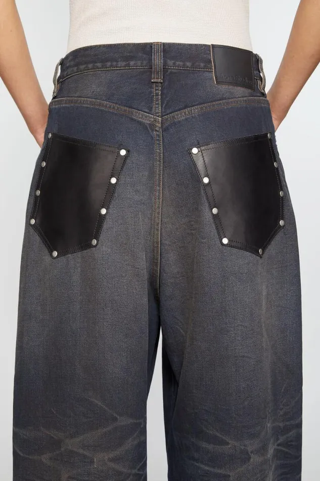 Acne Studios Super Baggy Fit Jeans 8211 2023F Dark Blue Woman Jeans
