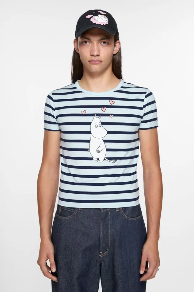 Acne Studios Tshirt Acne Studios X Moomin Pale Blue Man Tshirts