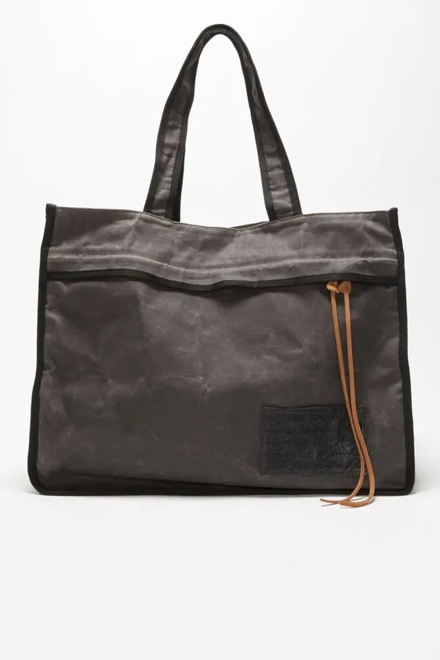 Acne Studios Tote Bag Greyblack Woman Bags