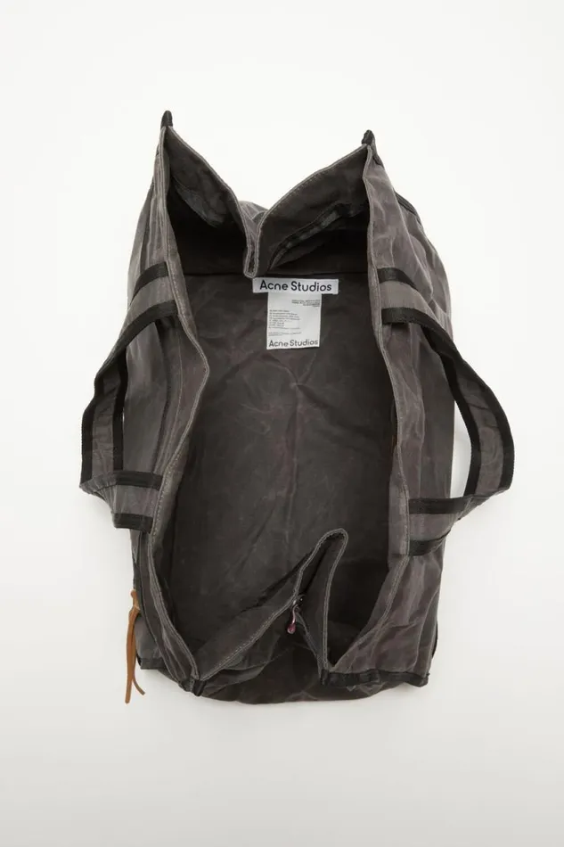 Acne Studios Tote Bag Greyblack Woman Bags