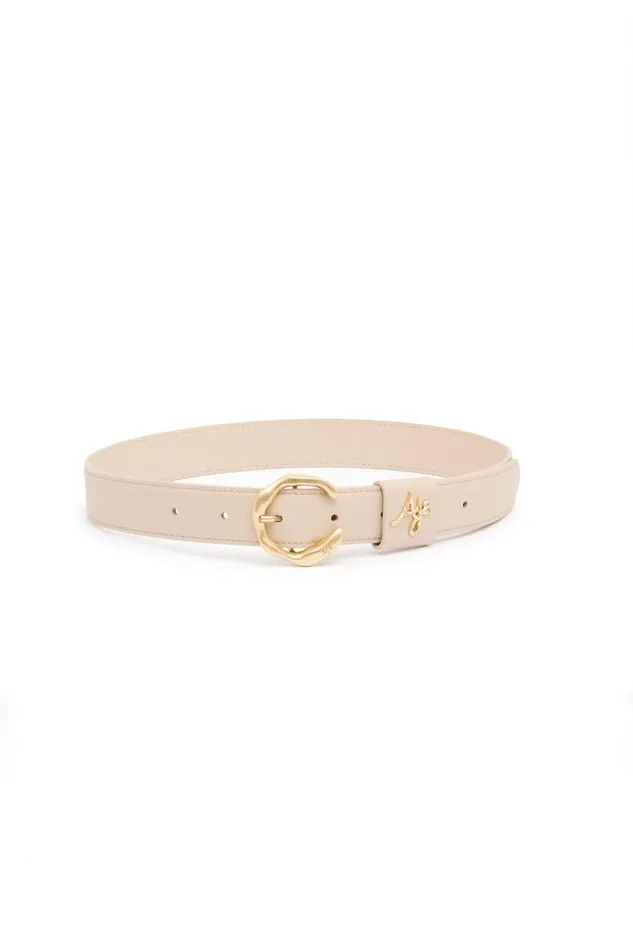 Aje Belts Arette Logo Belt Natural Beige 8211 Women Aje Belts Arette Logo Belt Natural Beige 8211 Women