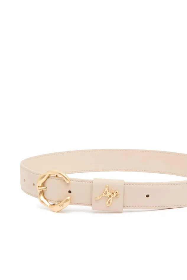 Aje Belts Arette Logo Belt Natural Beige 8211 Women Aje Belts Arette Logo Belt Natural Beige 8211 Women