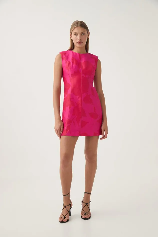 Aje Dresses Cove Pendant Mini Dress Florescent Rose 8211 Women Aje Dresses Cove Pendant Mini Dress Florescent Rose 8211 Women