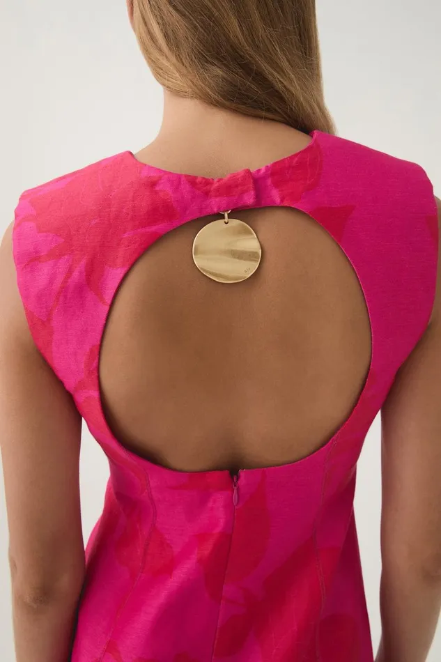 Aje Dresses Cove Pendant Mini Dress Florescent Rose 8211 Women Aje Dresses Cove Pendant Mini Dress Florescent Rose 8211 Women