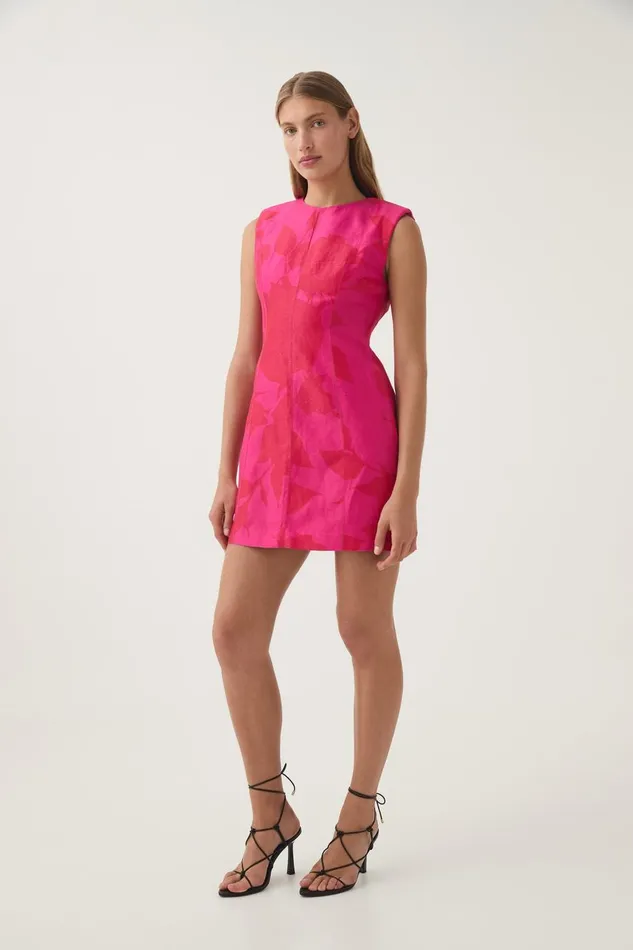 Aje Dresses Cove Pendant Mini Dress Florescent Rose 8211 Women Aje Dresses Cove Pendant Mini Dress Florescent Rose 8211 Women