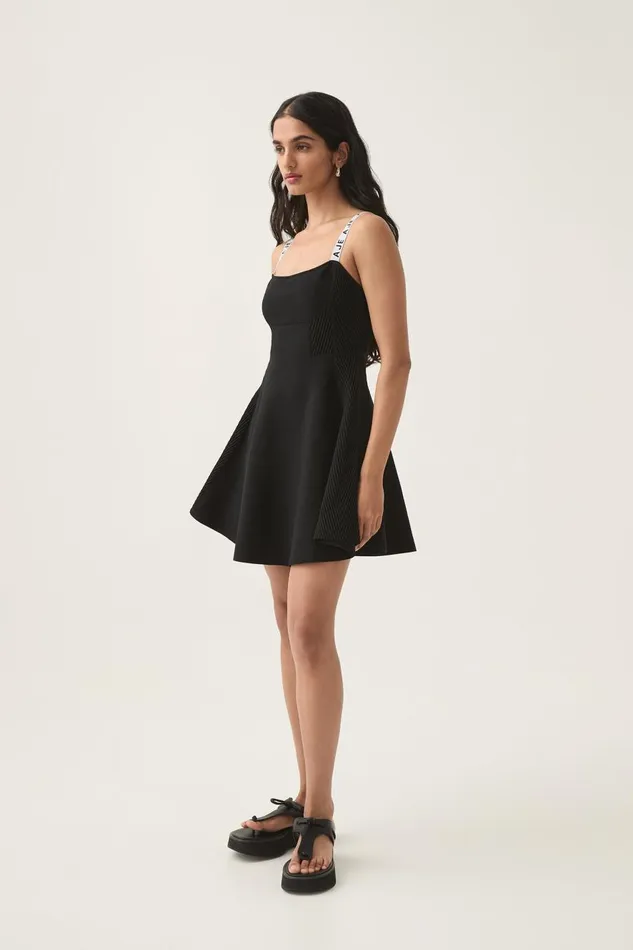 Aje Dresses Leana Knit Mini Dress Black 8211 Women Aje Dresses Leana Knit Mini Dress Black 8211 Women