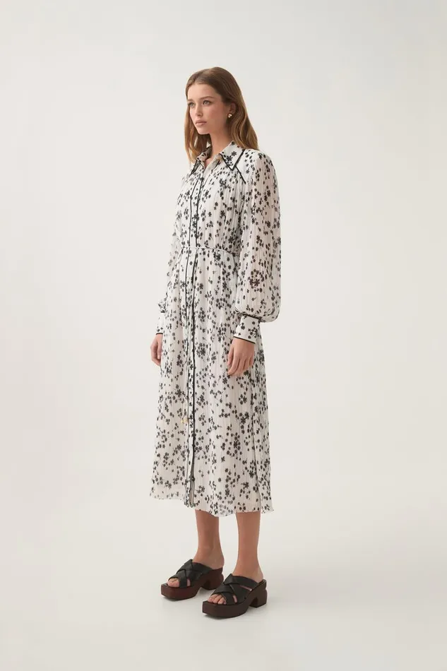 Aje Dresses Starflower Midi Dress Daylight Daisies 8211 Women Aje Dresses Starflower Midi Dress Daylight Daisies 8211 Women