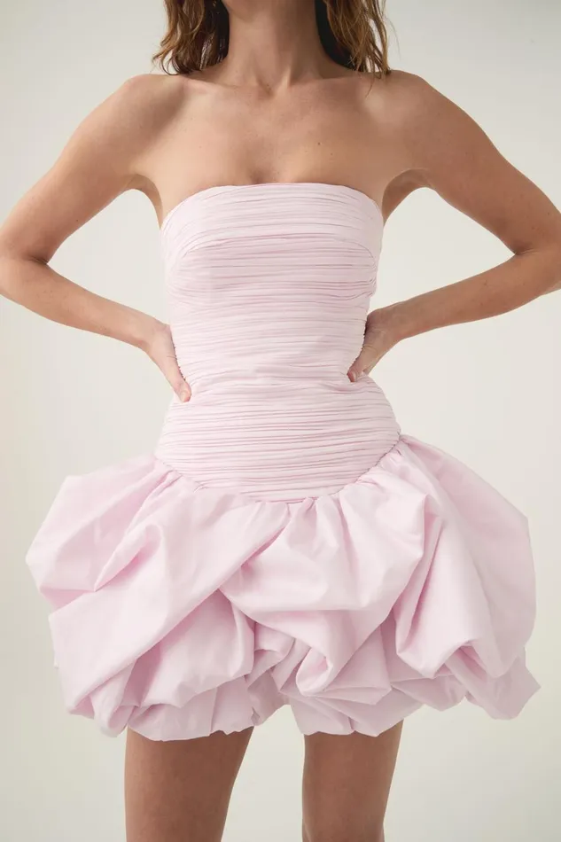 Aje Dresses Violette Bubble Hem Mini Dress Pastel Pink 8211 Women Aje Dresses Violette Bubble Hem Mini Dress Pastel Pink 8211 Women