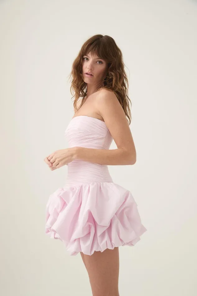 Aje Dresses Violette Bubble Hem Mini Dress Pastel Pink 8211 Women Aje Dresses Violette Bubble Hem Mini Dress Pastel Pink 8211 Women