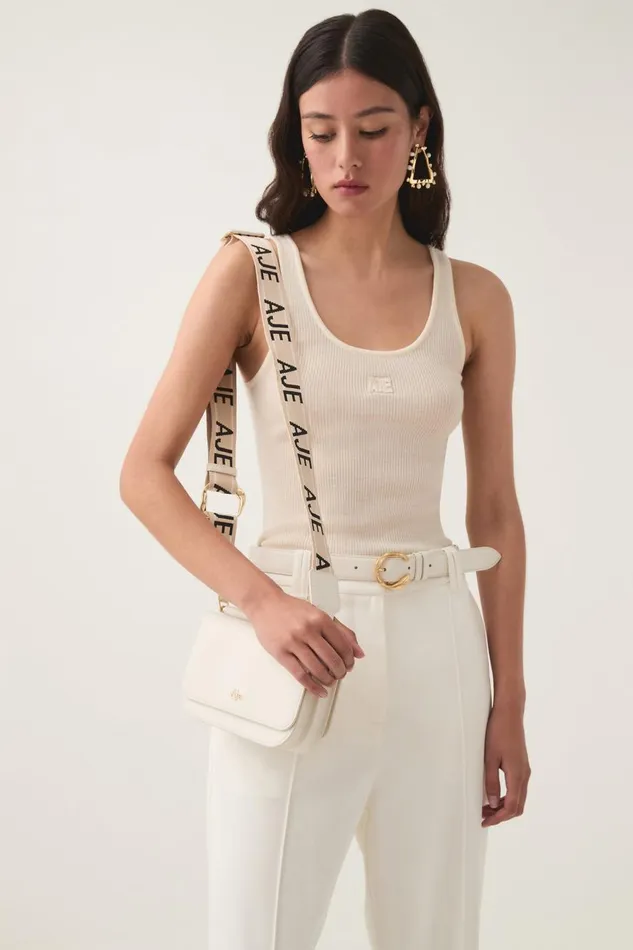 Aje Handbags and Wallets Nova Crossbody Bag Ivory 8211 Women