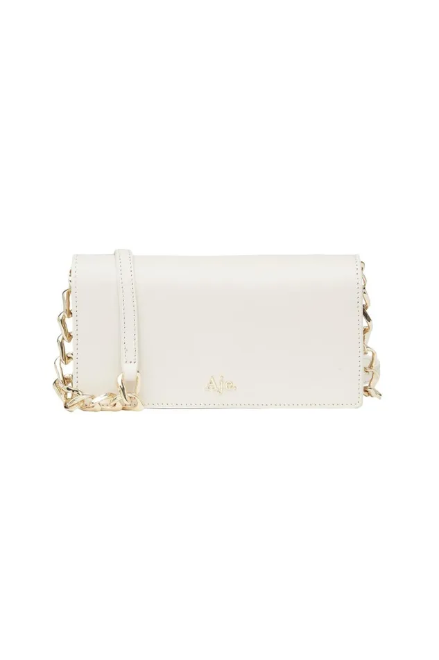 Aje Handbags and Wallets Oasis Chain Clutch Bag White 8211 Women