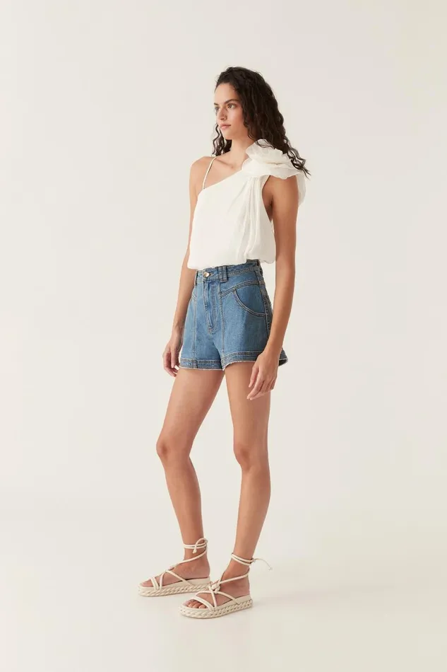 Aje Matching Sets Belmond Denim Short 90039s Wash 8211 Women