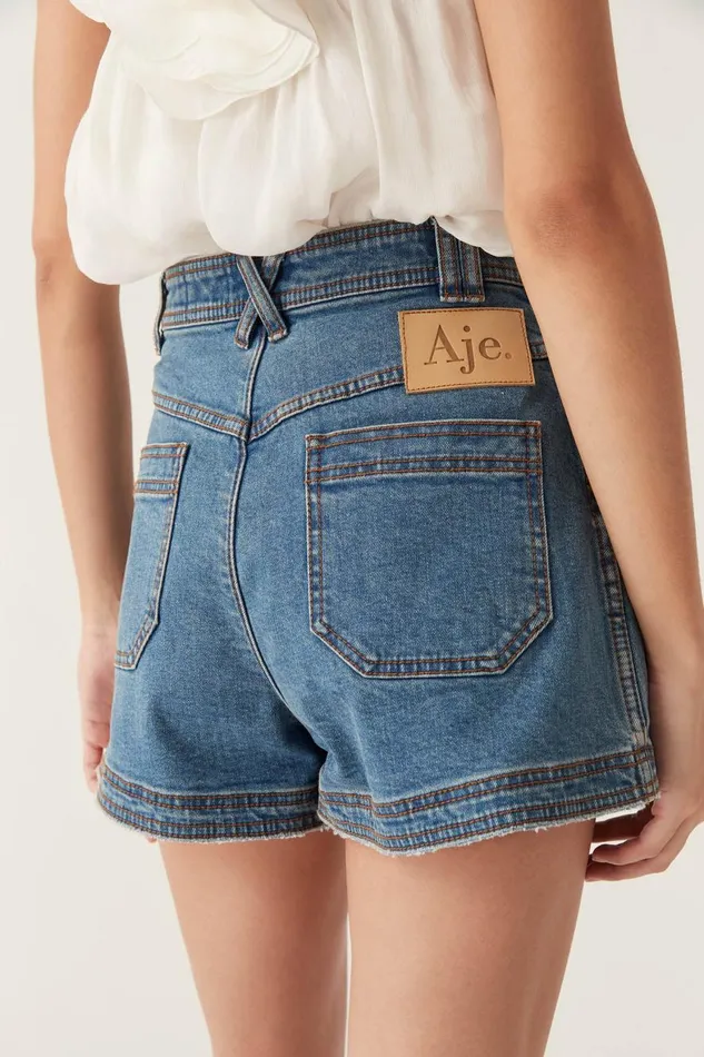 Aje Matching Sets Belmond Denim Short 90039s Wash 8211 Women
