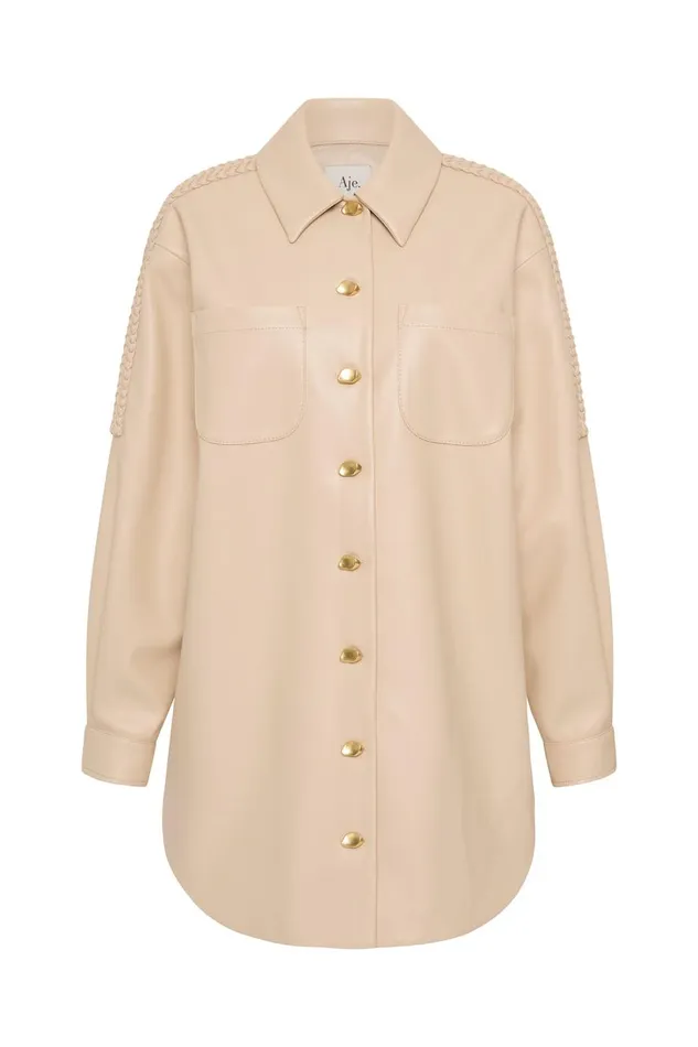 Aje Matching Sets Flourisher Braided Shirt Natural Beige 8211 Women Aje Matching Sets Flourisher Braided Shirt Natural Beige 8211 Women