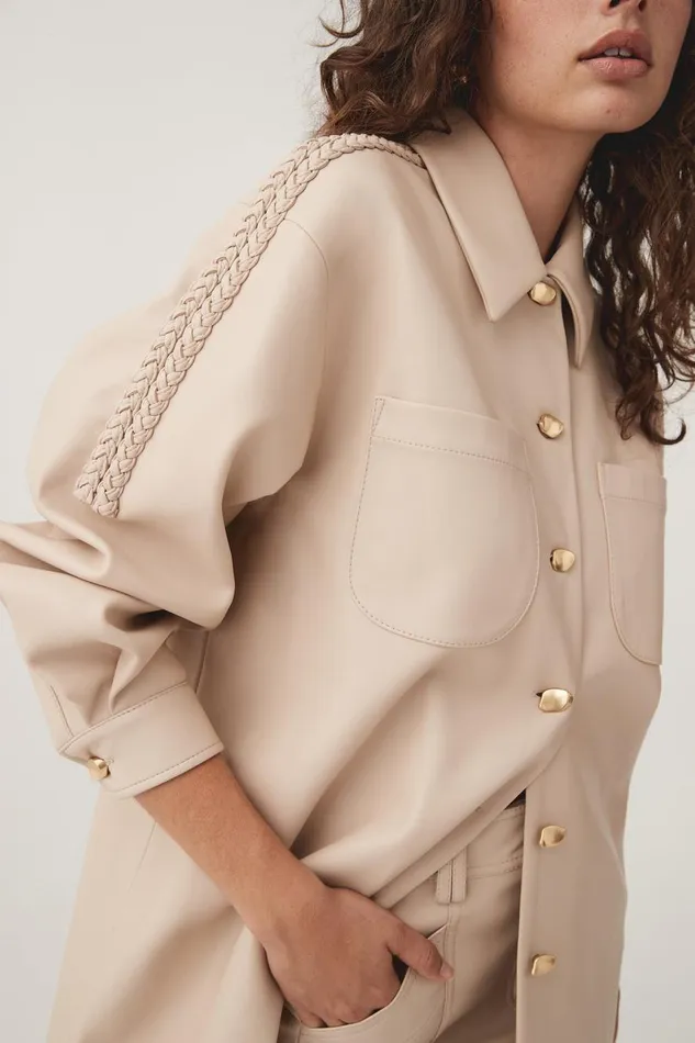 Aje Matching Sets Flourisher Braided Shirt Natural Beige 8211 Women Aje Matching Sets Flourisher Braided Shirt Natural Beige 8211 Women