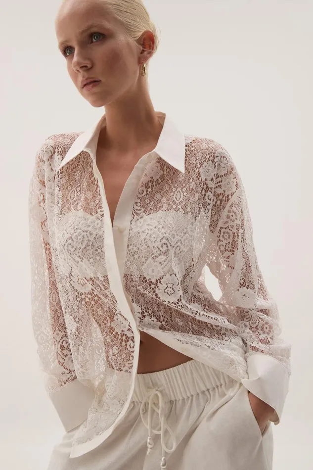 Aje Matching Sets Pera Oversized Shirt White 8211 Women Aje Matching Sets Pera Oversized Shirt White 8211 Women