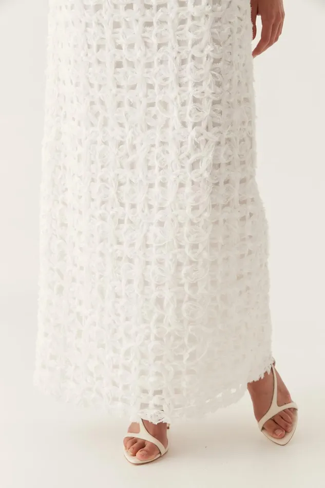 Aje Matching Sets Quintette Textured Midi Skirt Ivory 8211 Women