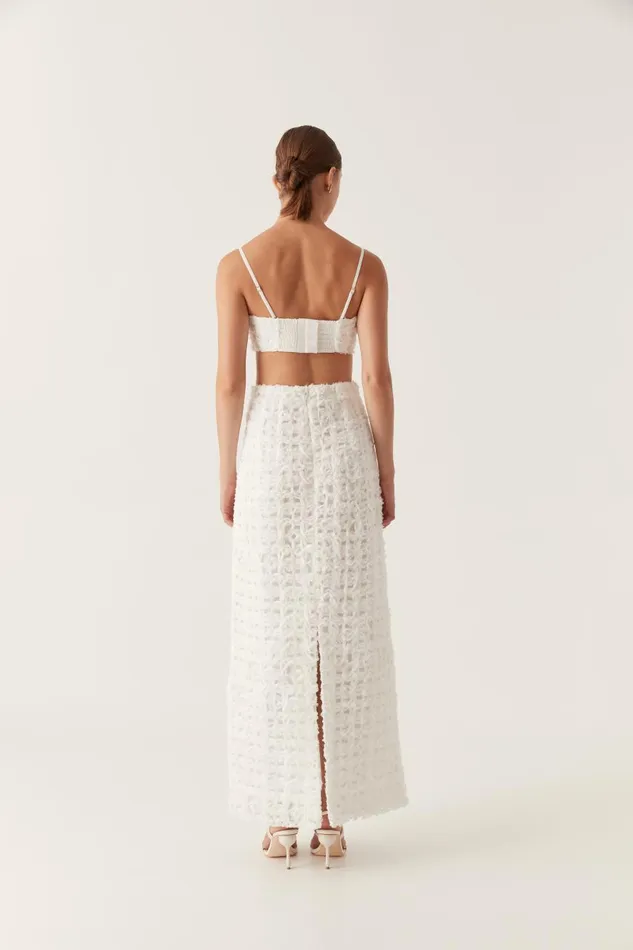 Aje Matching Sets Quintette Textured Midi Skirt Ivory 8211 Women