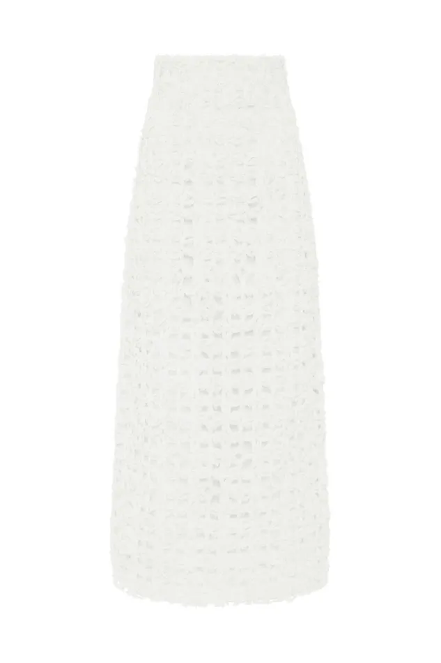 Aje Matching Sets Quintette Textured Midi Skirt Ivory 8211 Women