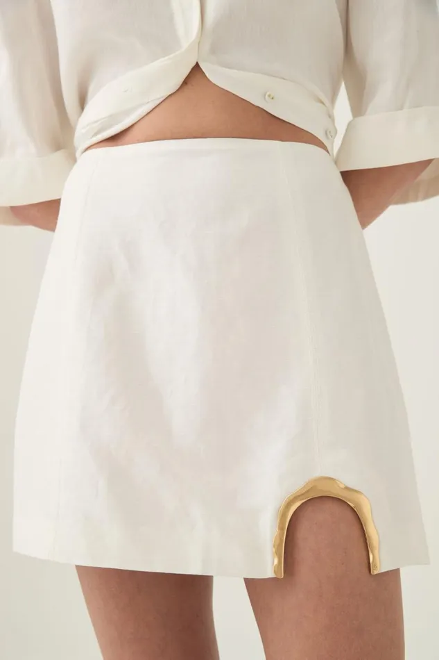 Aje Matching Sets Sabine Mini Skirt Ivory 8211 Women