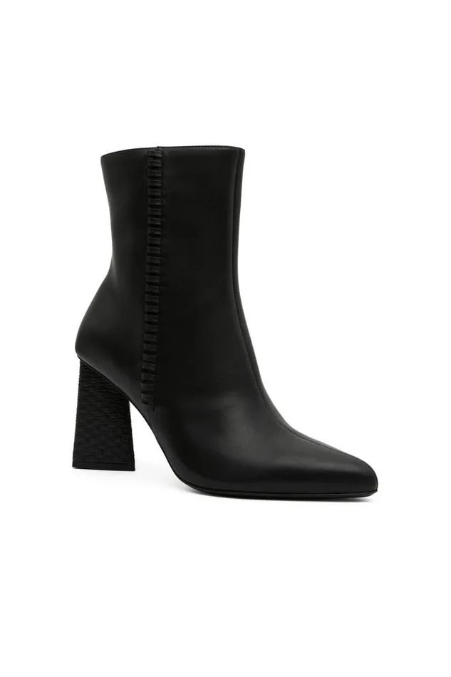 Aje Shoes Ether Whipstitch Short Boot Black 8211 Women