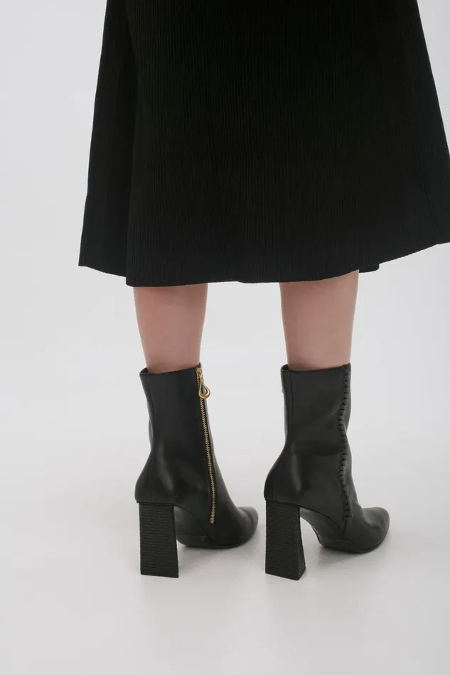Aje Shoes Ether Whipstitch Short Boot Black 8211 Women