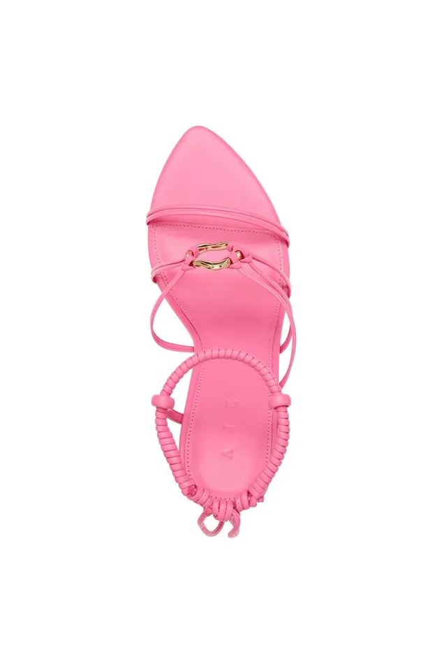 Aje Shoes Mirage Leather Strappy Heel Protea Pink 8211 Women