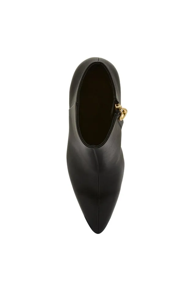 Aje Shoes Quinn Ribbon Heel Ankle Boot Black 8211 Women