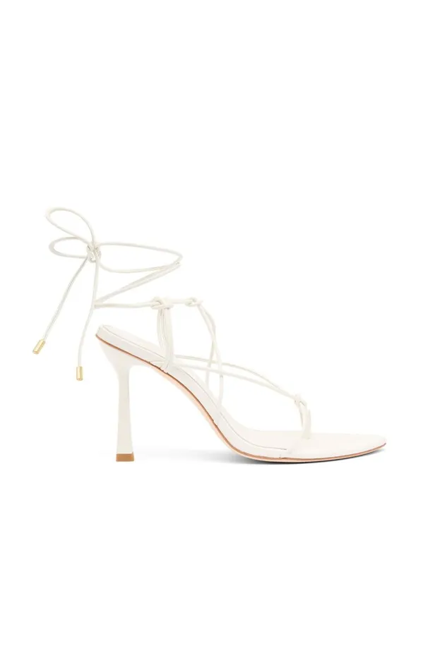 Aje Shoes Saffron Strappy Heel Ivory 8211 Women