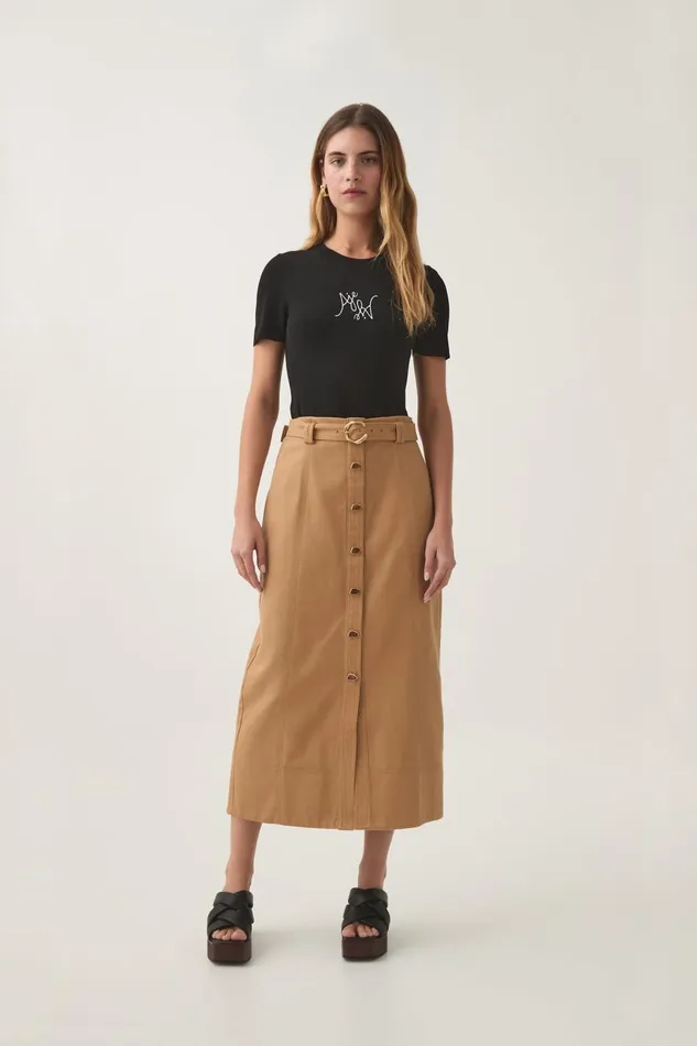 Aje Skirts Axle Utility Midi Skirt Deep Sand Brown 8211 Women