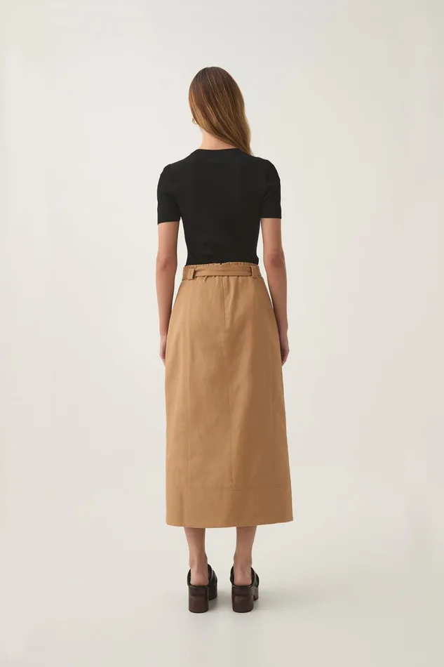Aje Skirts Axle Utility Midi Skirt Deep Sand Brown 8211 Women
