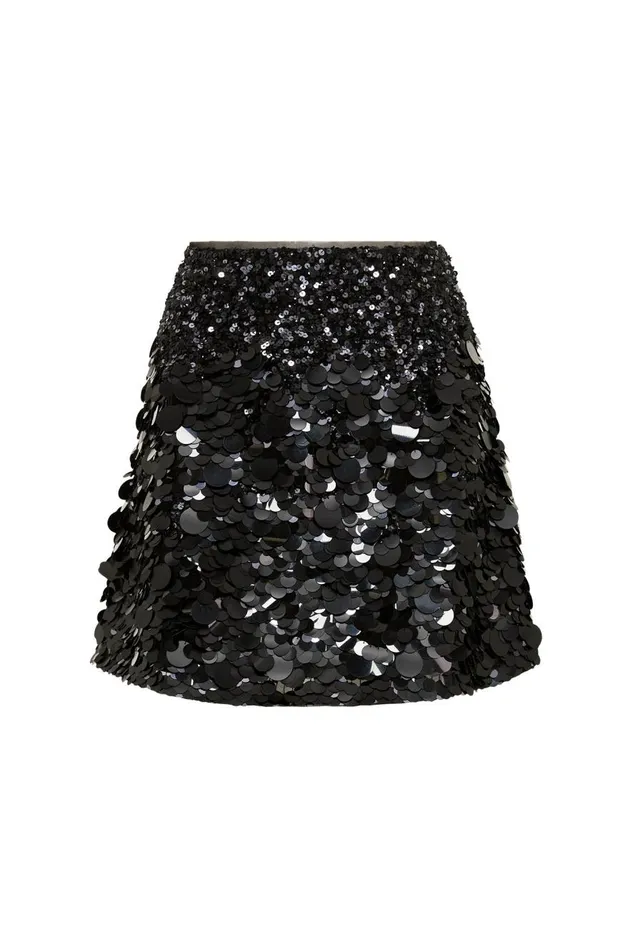 Aje Skirts Cherie Sequin Mini Skirt Black 8211 Women