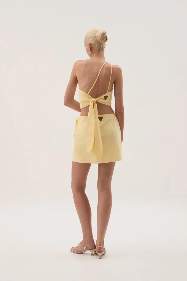 Aje Skirts Eden Wrap Skirt Lemon 8211 Women