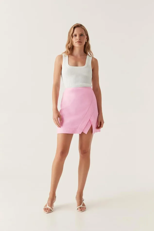 Aje Skirts Illusion Mini Skirt Bon Bon Pink 8211 Women