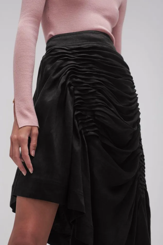 Aje Skirts Memoir Asymmetric Midi Skirt Black 8211 Women