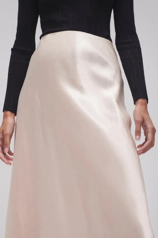 Aje Skirts Moonglade Bias Maxi Skirt Coconut Cream 8211 Women