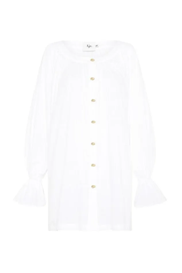 Aje Tops Le Corsaire Blouse White 8211 Women Aje Tops Le Corsaire Blouse White 8211 Women