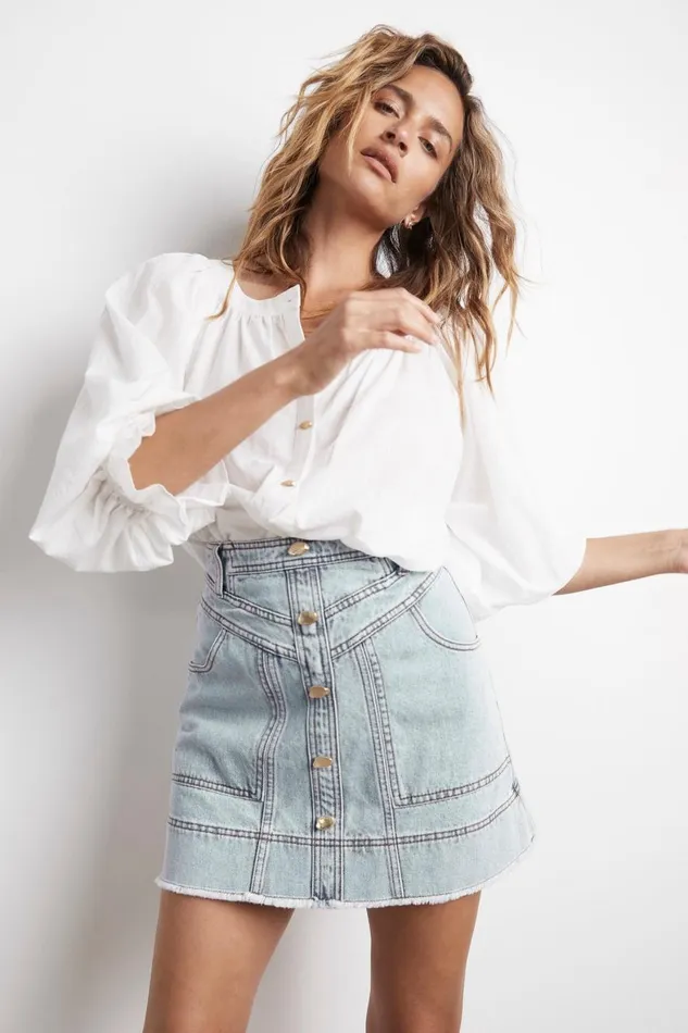 Aje Tops Le Corsaire Blouse White 8211 Women Aje Tops Le Corsaire Blouse White 8211 Women