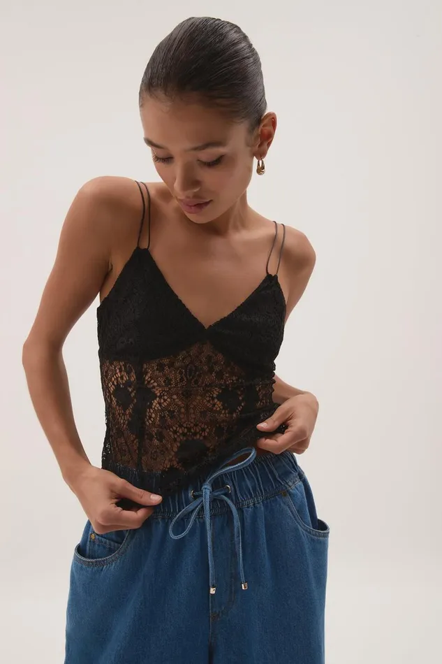 Aje Tops Pera Double Strap Cami Black 8211 Women