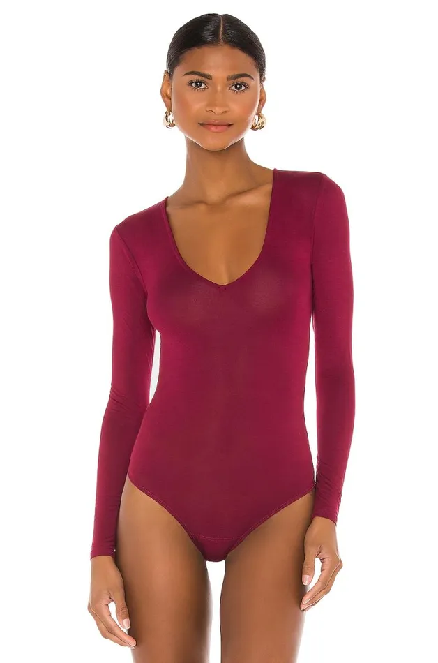 Akron Bodysuit Burgundy Women Lovers and Friends Tops