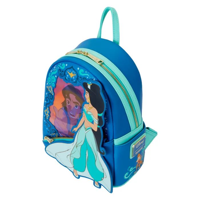 Aladdin Jasmine Princess Series Lenticular Mini Backpack Unisex Loungefly Backpacks Aladdin Jasmine Princess Series Lenticular Mini Backpack Unisex Loungefly Backpacks